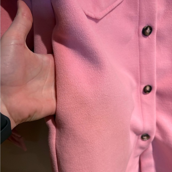 Pink Martini Oversized Shacket Pink Size XS - Picture 5 of 11